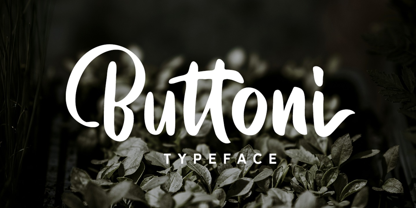 Buttoni Regular Font preview